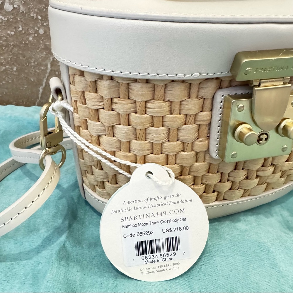 Spartina 449 Bamboo Moon Trunk Crossbody Bag - Picture 2 of 11